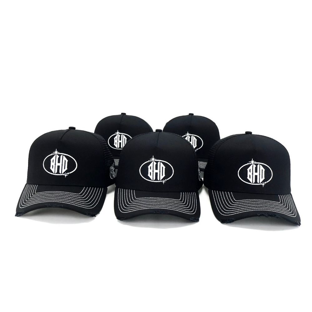 Black Trucker Cap