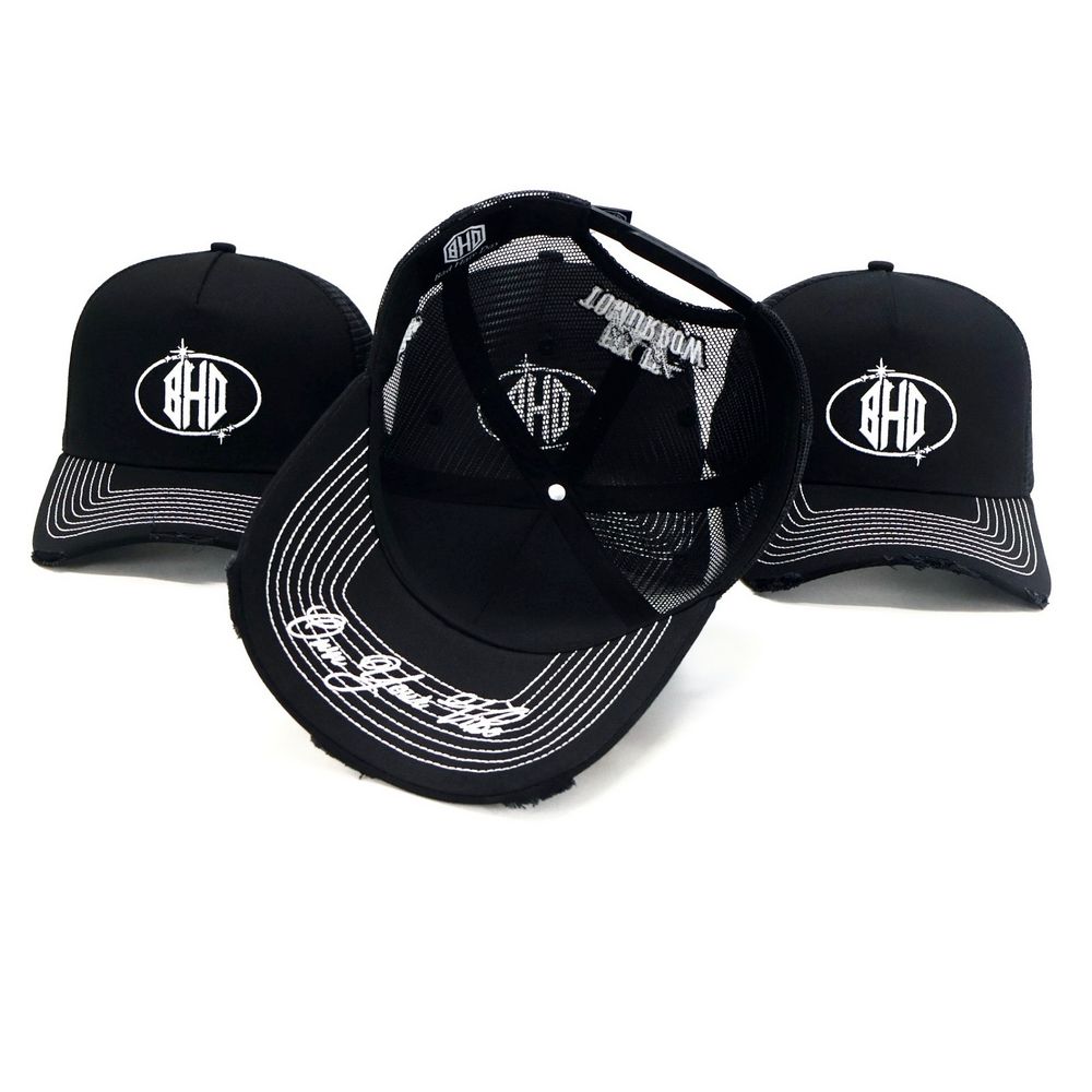Black Trucker Cap