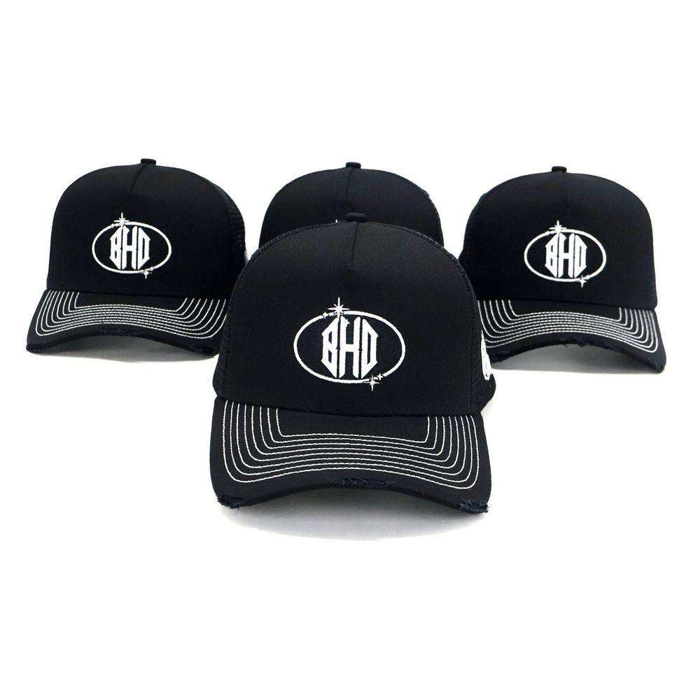 Black Trucker Cap